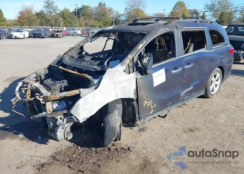 2020 Honda Odyssey Ex-L/Ex-L W/Navi Res z USA, uszkodzony, nr VIN 5FNRL6H7XLB004548